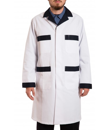 Color Trimmed Mechanic's Shop Coat